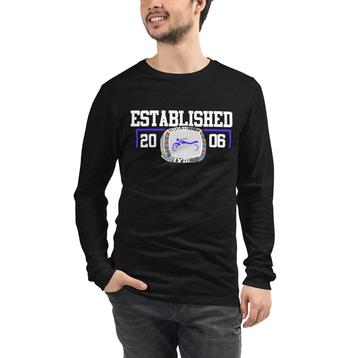 Boldest Ryders Motorcycle Club Ring  Unisex Long Sleeve Tee