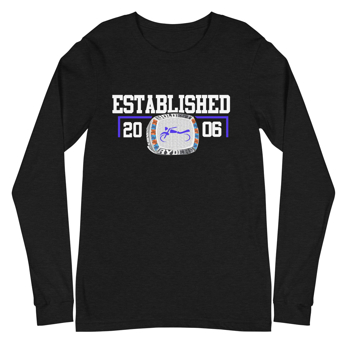 Boldest Ryders Motorcycle Club Ring  Unisex Long Sleeve Tee