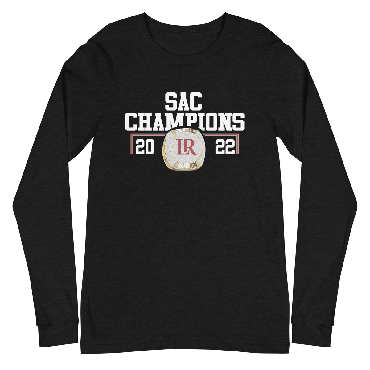Lenoir-Rhyne University 2022 SAC Championship Ring Unisex Long Sleeve Tee