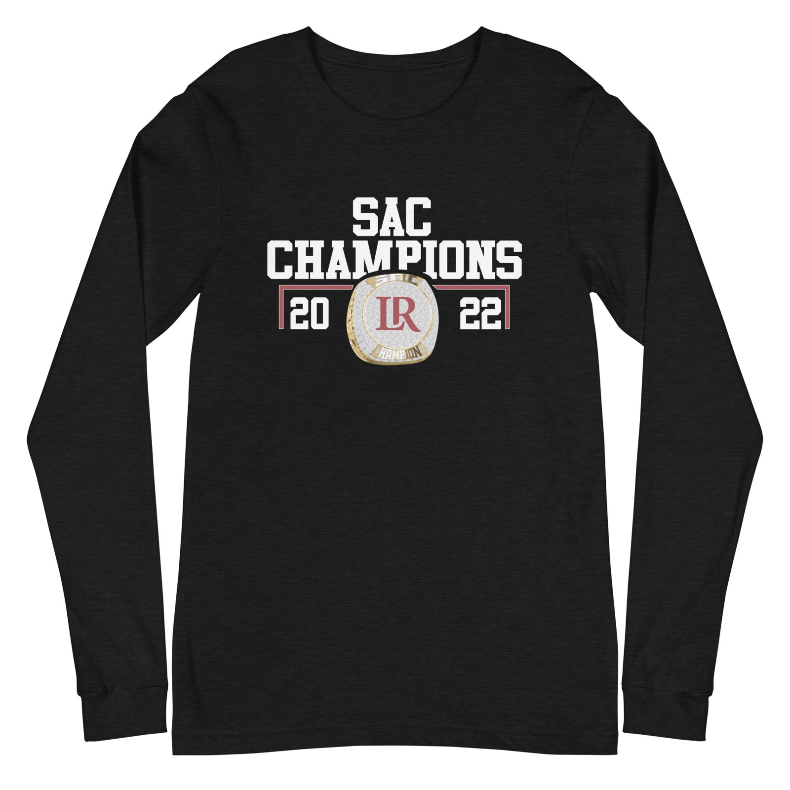 Lenoir-Rhyne University 2022 SAC Championship Ring Unisex Long Sleeve Tee