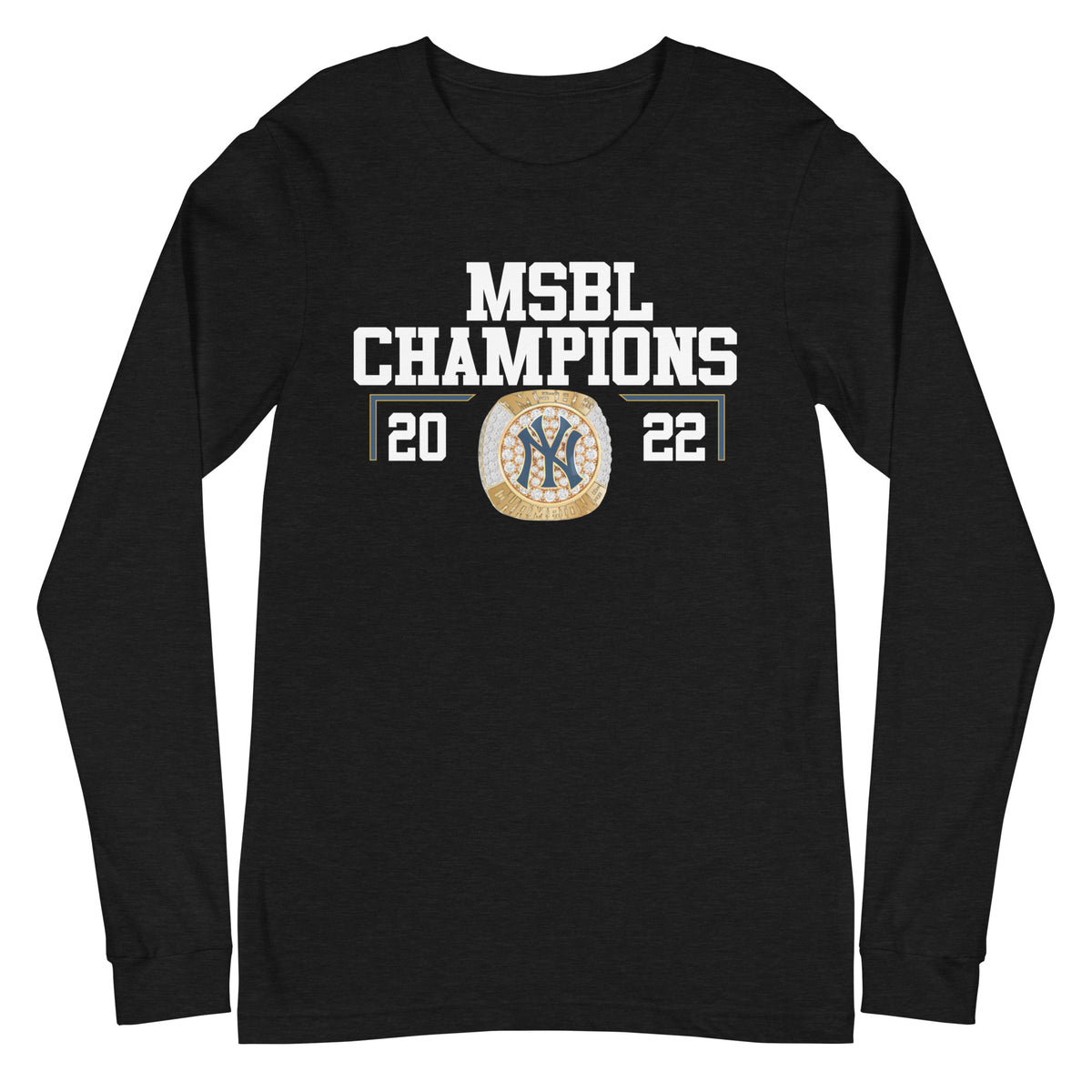 Detroit Yankees 2022 MSBL Championship Ring Unisex Long Sleeve Tee