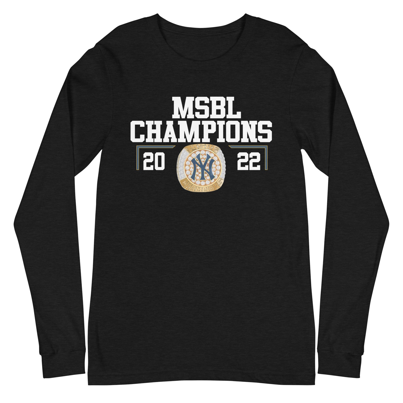 Detroit Yankees 2022 MSBL Championship Ring Unisex Long Sleeve Tee