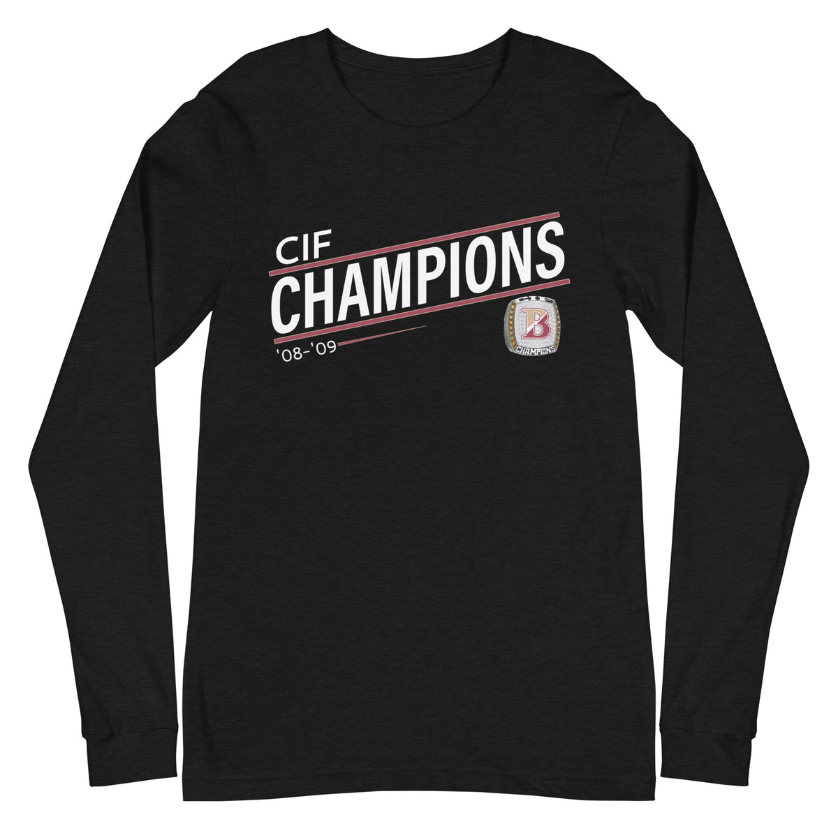 Jono Zissi ’08-’09 CIF Championship Ring Unisex Long Sleeve Tee