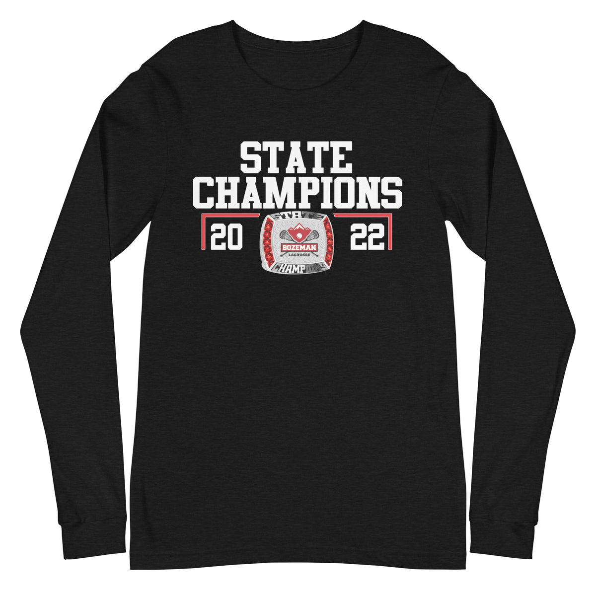 Bozeman High School 2022 State Championship Ring Unisex Long Sleeve Tee