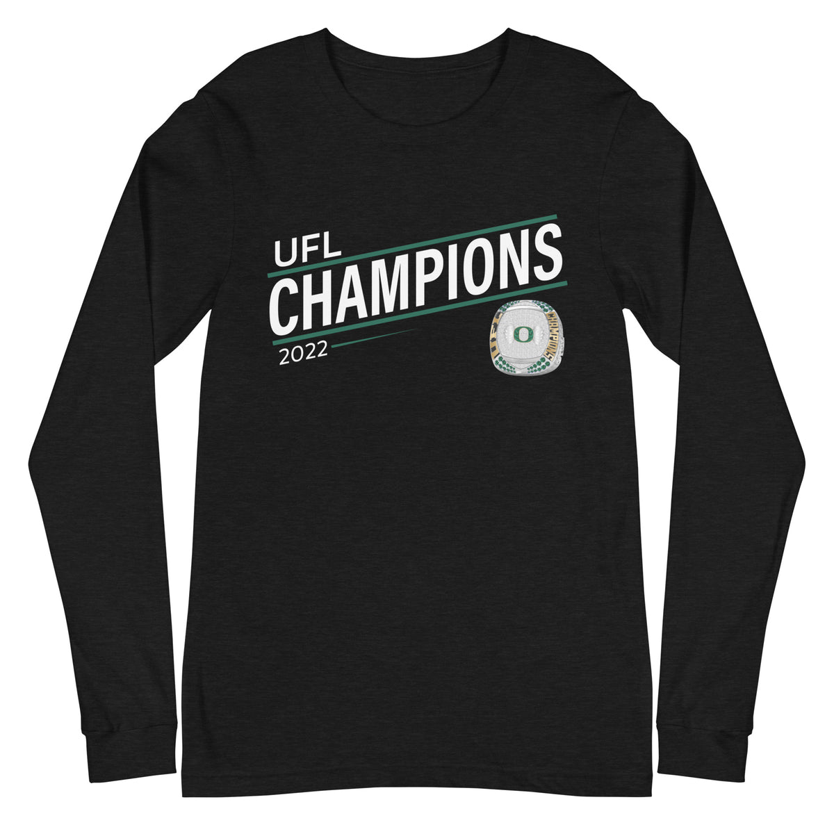 Motorcity Outlaws 2022 UFL Championship Ring Unisex Long Sleeve Tee