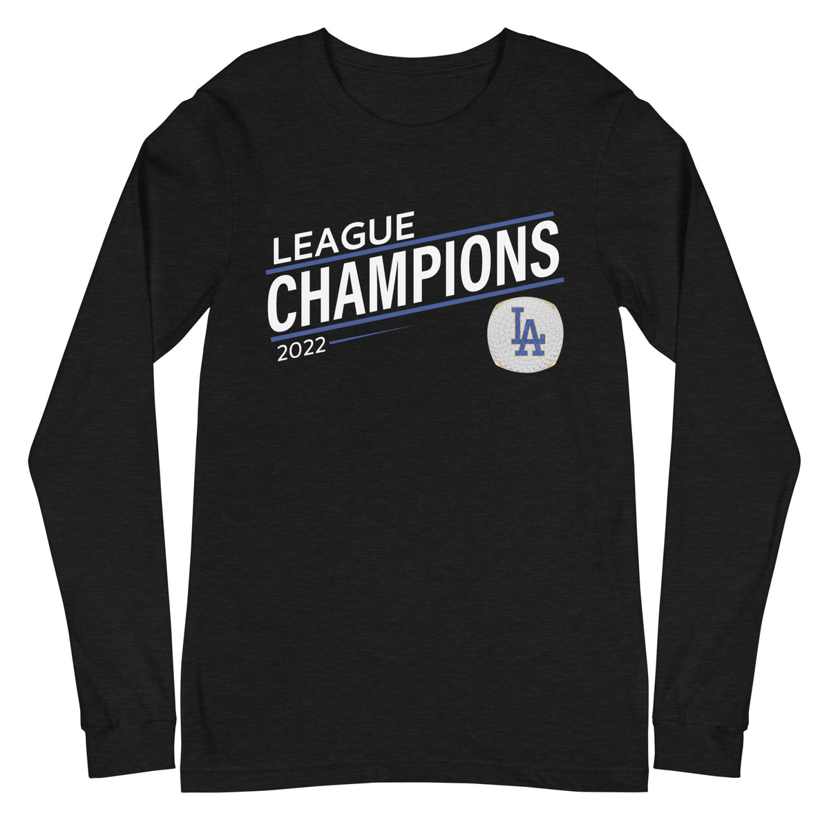 Lower Antioch Dodgers 2022 League Championship Ring Unisex Long Sleeve Tee