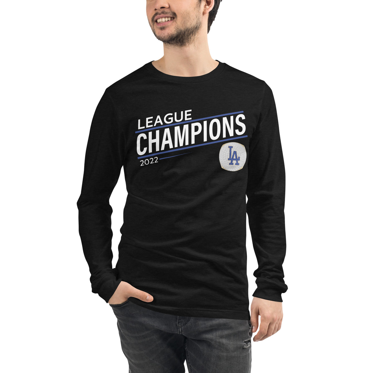 Lower Antioch Dodgers 2022 League Championship Ring Unisex Long Sleeve Tee