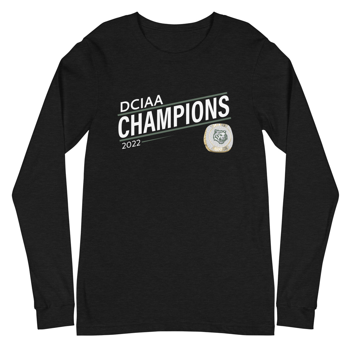 Jackson-Reed High School 2022 DCIAA Championship Ring Unisex Long Sleeve Tee