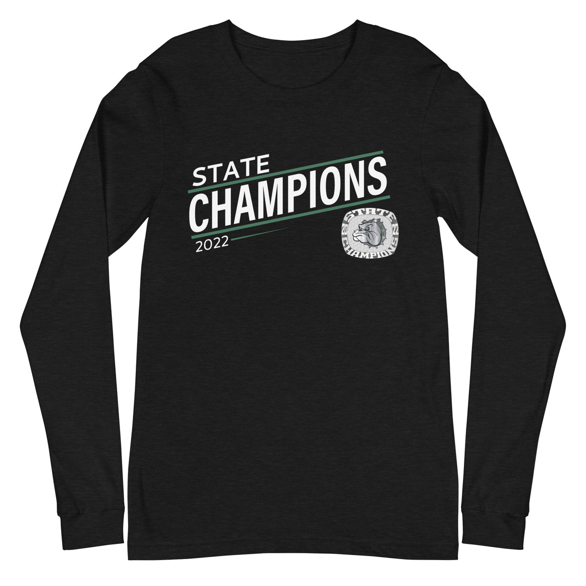 Melbourne High School Silver 2022 State Championship Ring  Unisex Long Sleeve Tee