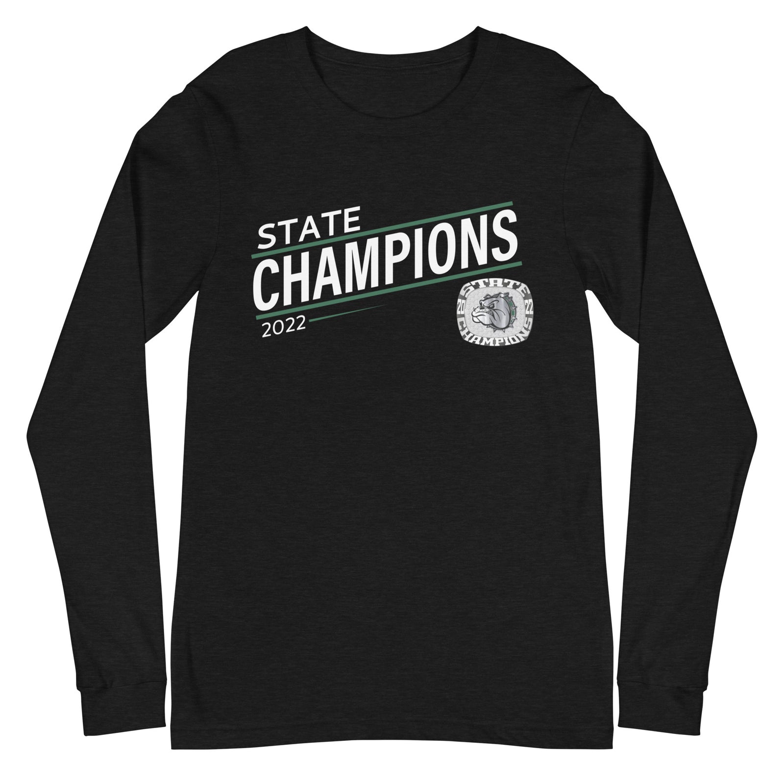 Melbourne High School Silver 2022 State Championship Ring  Unisex Long Sleeve Tee