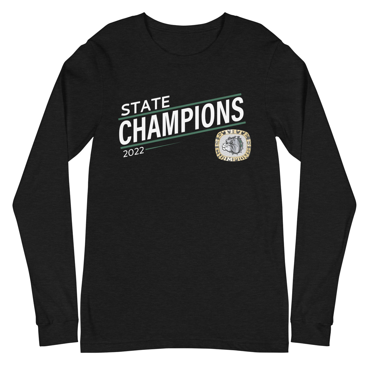 Melbourne High School Gold 2022 State Championship Ring Unisex Long Sleeve Tee