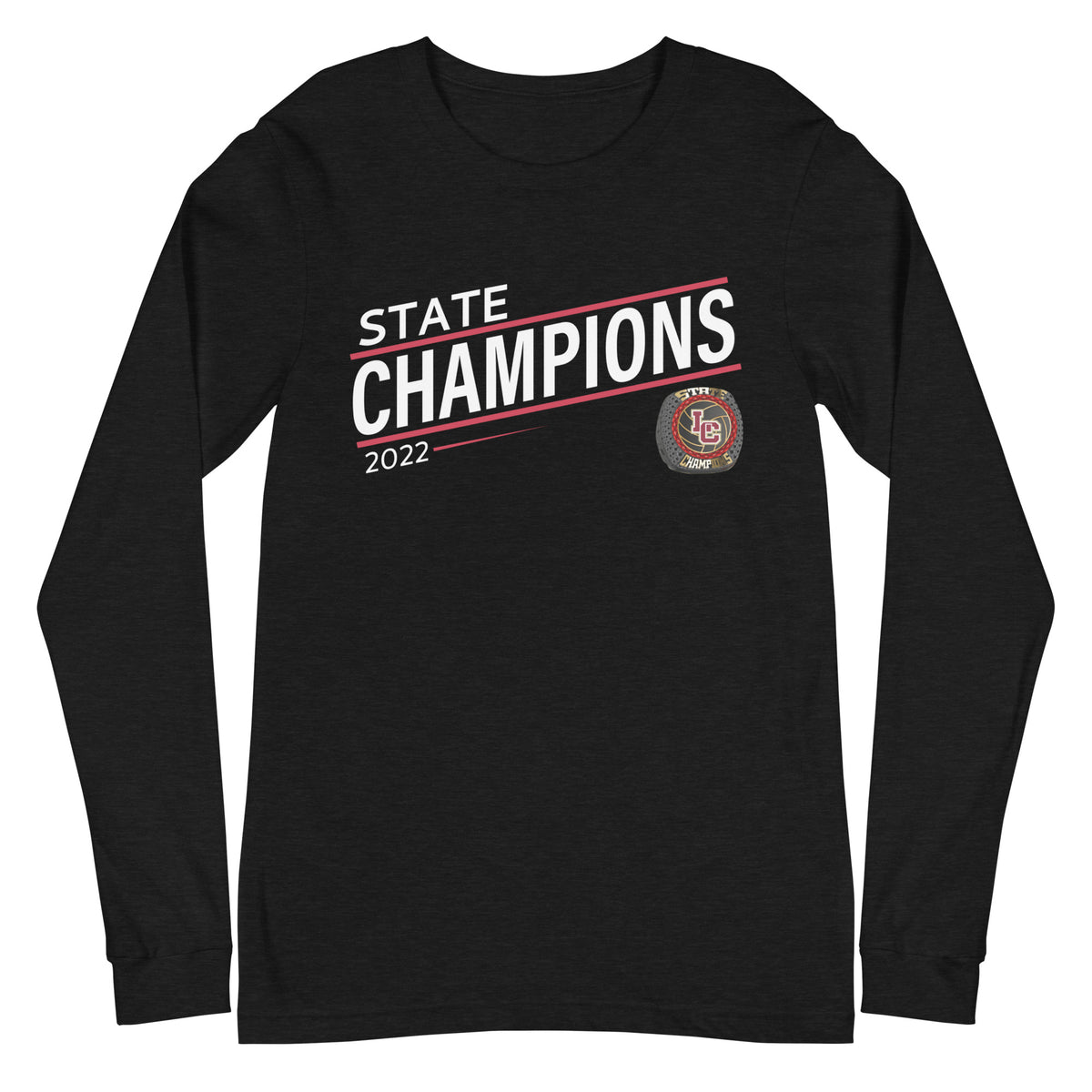 Lincoln Christian High School 2022 State Championship Ring Unisex Long Sleeve Tee
