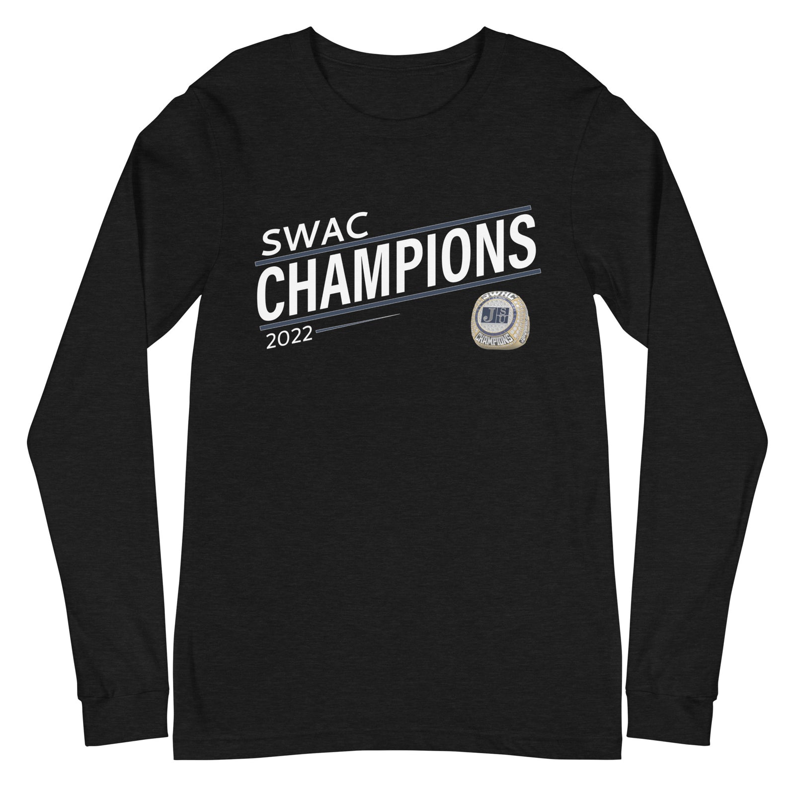 Jackson State University 2022 SWAC Championship Ring Unisex Long Sleeve Tee