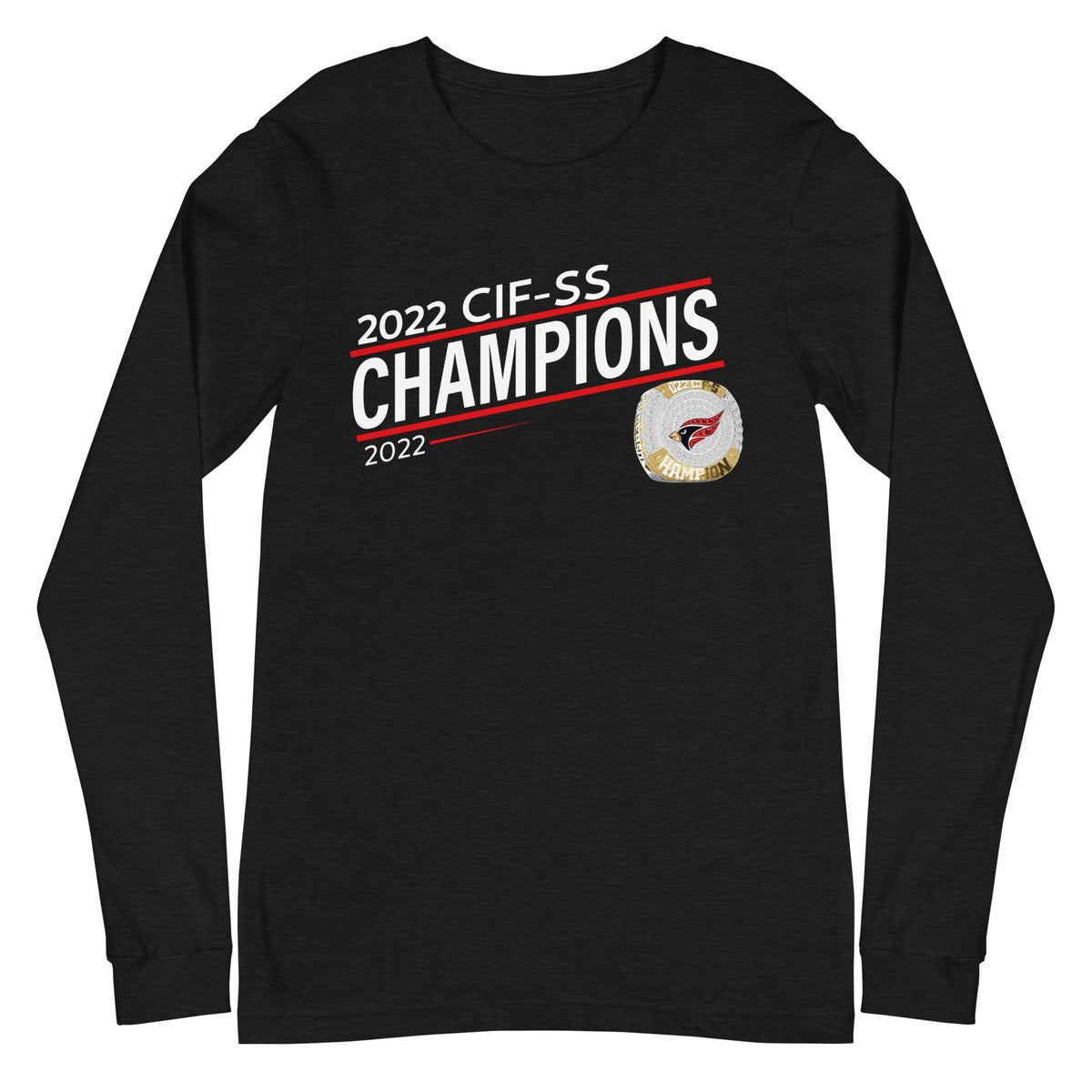 Lawndale High School 2022 CIF-SS Championship Ring Unisex Long Sleeve Tee