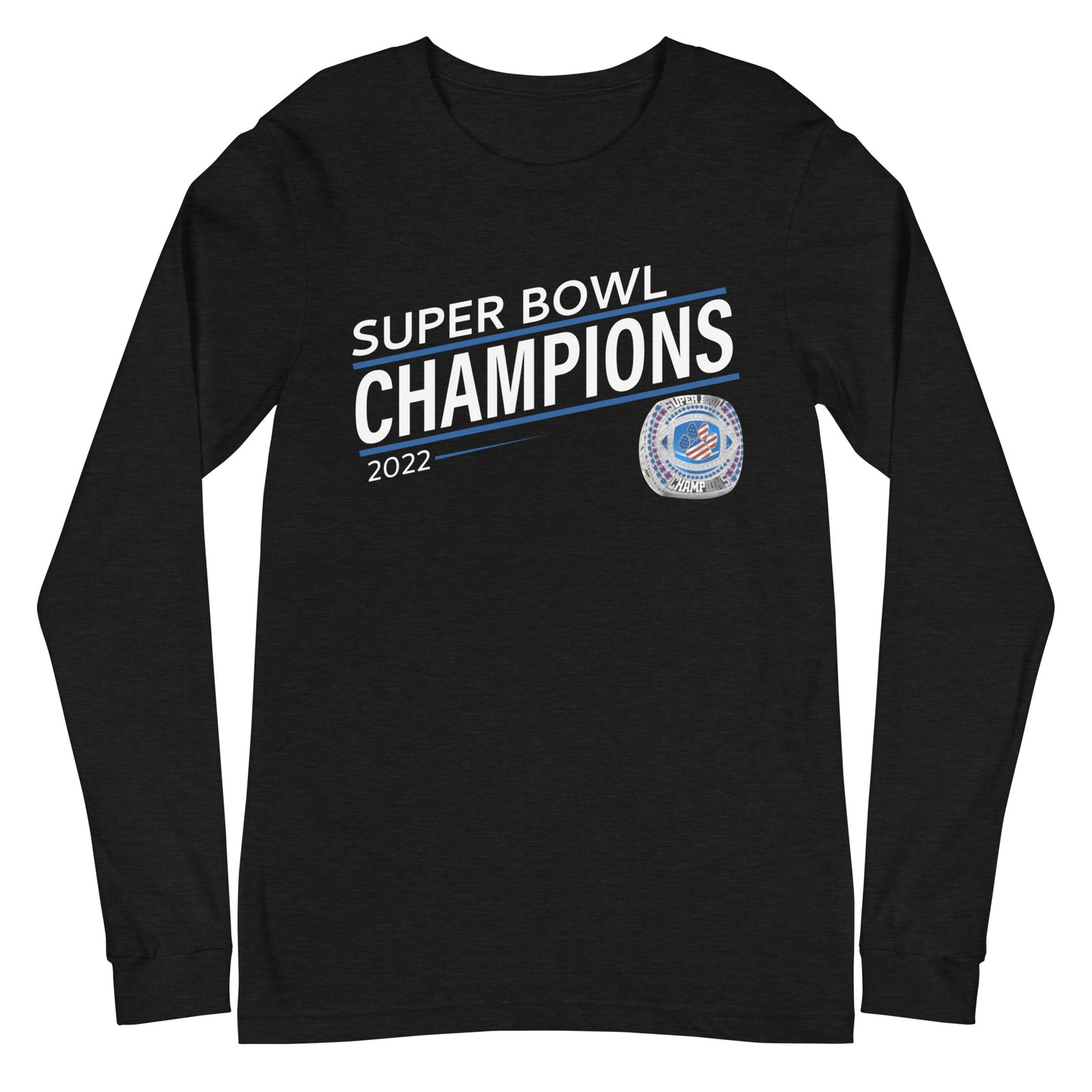 Wilmington Bobcats 2022 Super Bowl Championship Ring Unisex Long Sleeve Tee