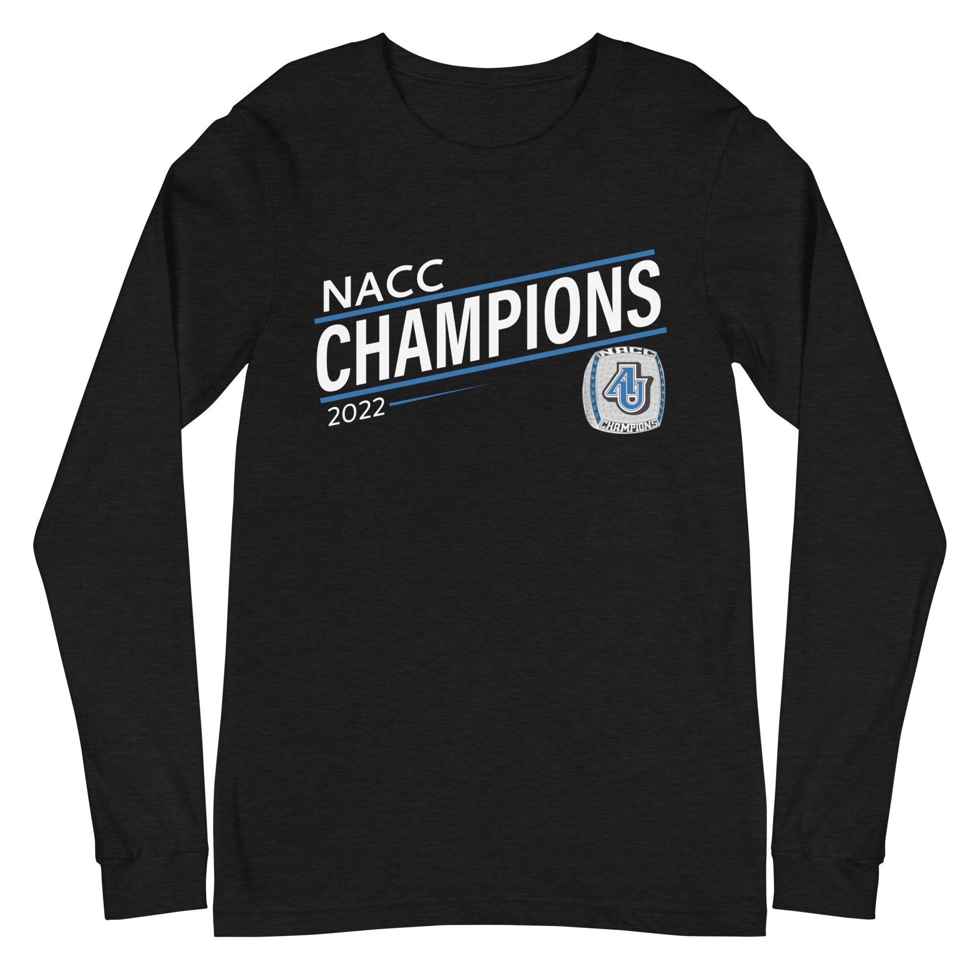 Aurora University 2022 NACC Championship Ring Unisex Long Sleeve Tee