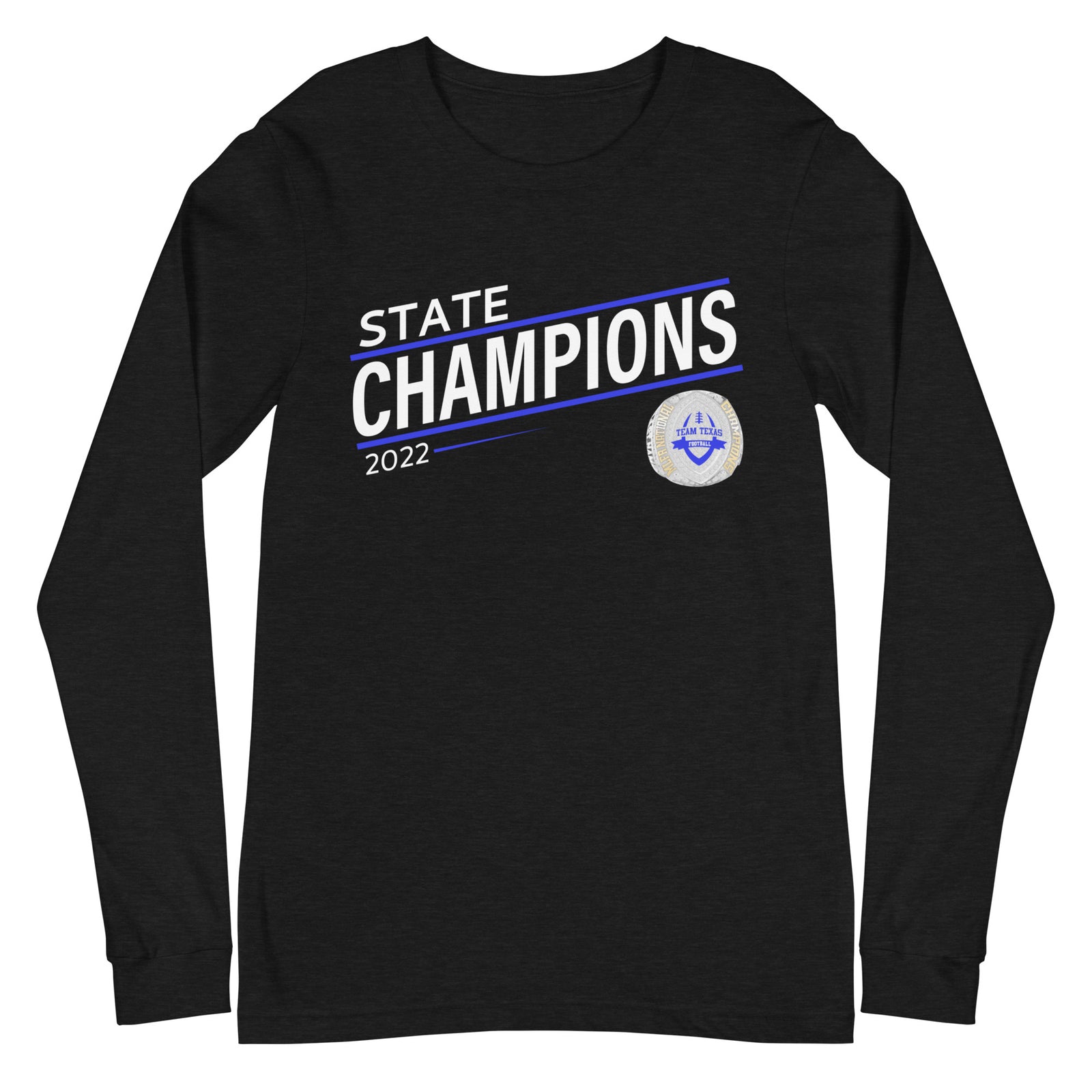 Texas United Football Association 2022 MLFA Championship Ring Unisex Long Sleeve Tee