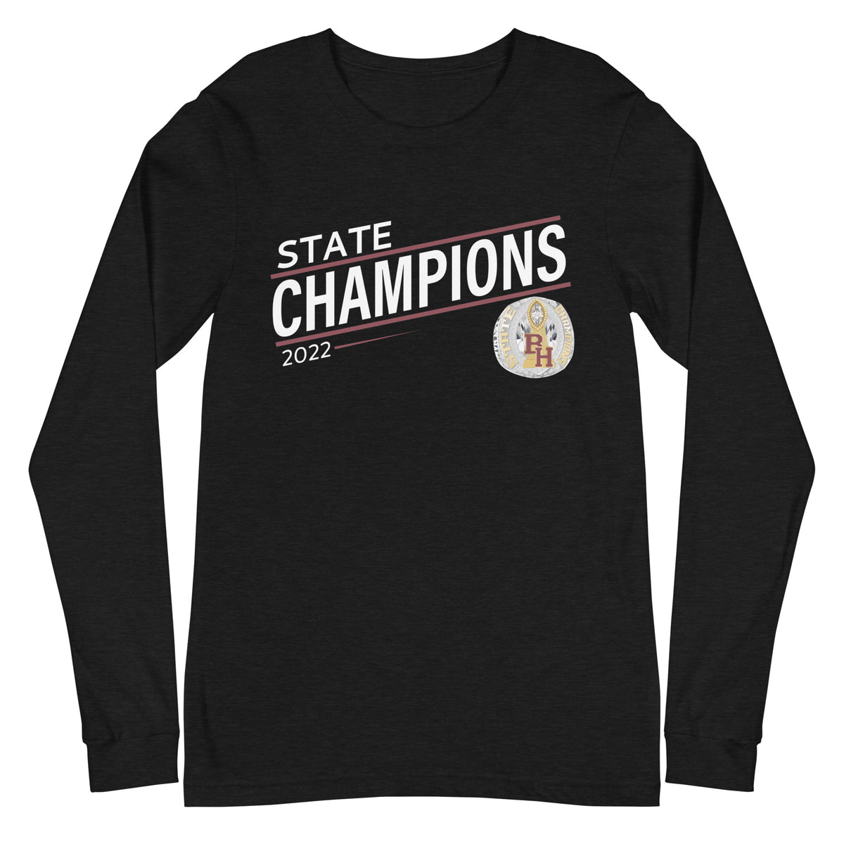 Big Horn High School 2022 State Championship Ring Unisex Long Sleeve Tee