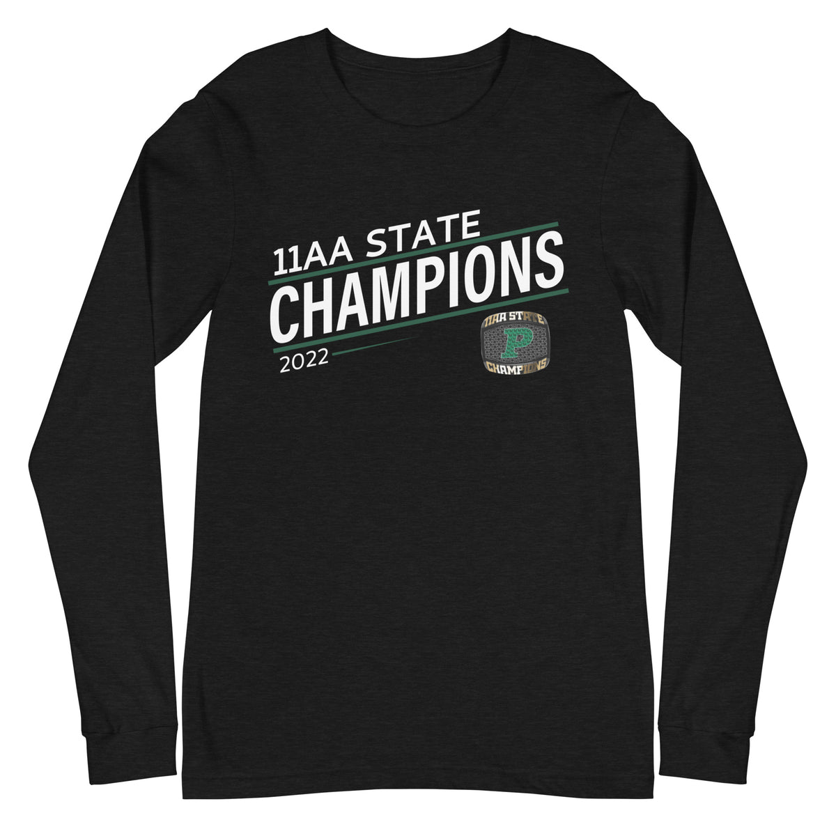 Theodore F Riggs High School 2022 11AA State Championship Ring Unisex Long Sleeve Tee