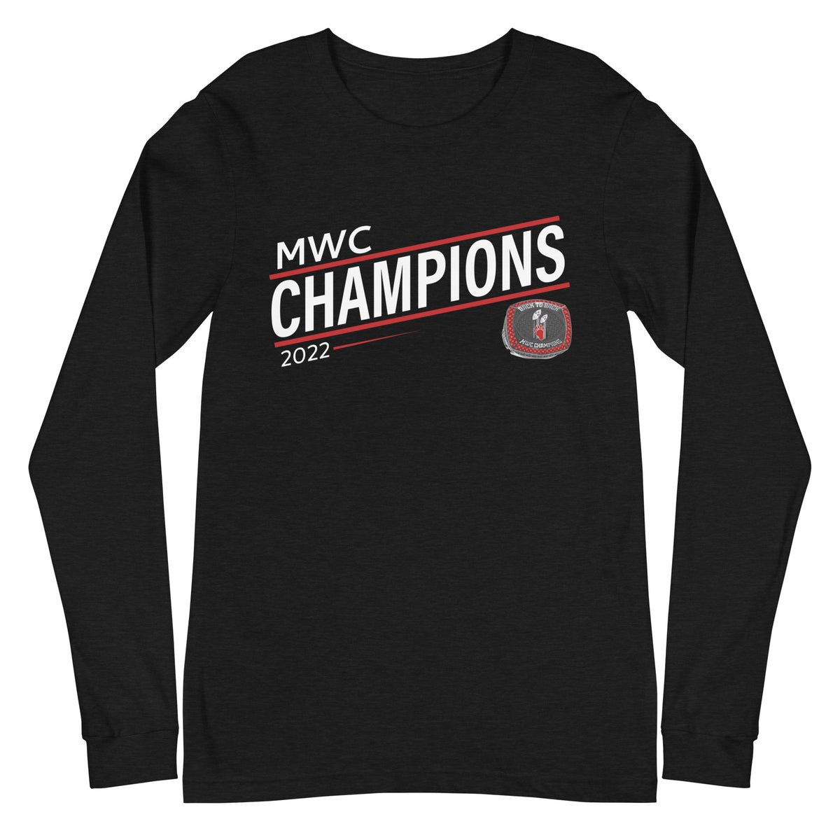 Lake Forest College 2022 MWC Championship Ring Unisex Long Sleeve Tee
