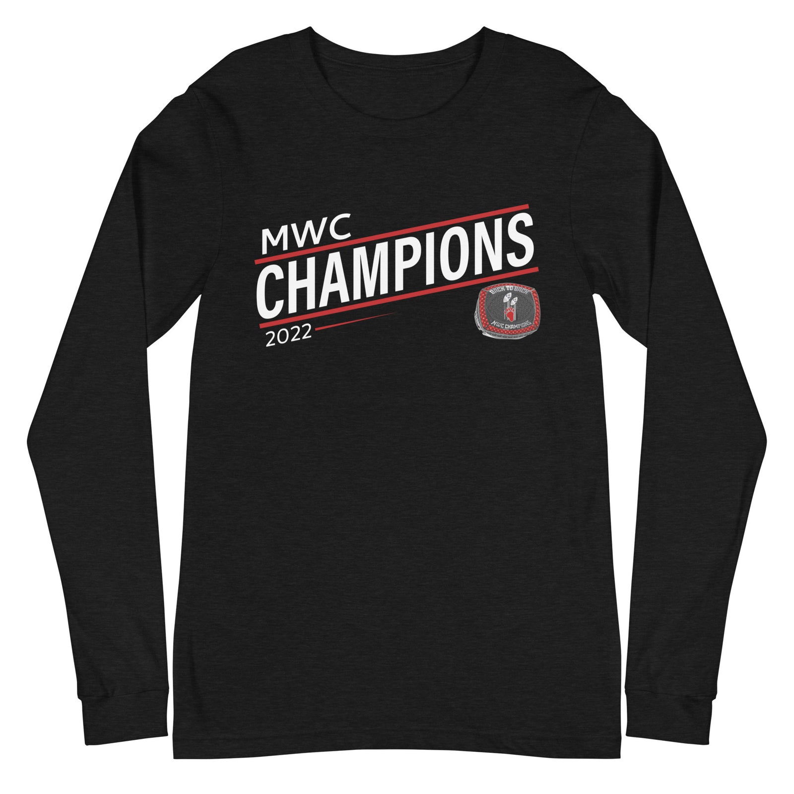Lake Forest College 2022 MWC Championship Ring Unisex Long Sleeve Tee