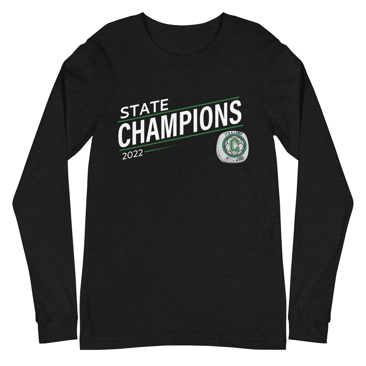 Chariho High School 2022 State Championship Ring Unisex Long Sleeve Tee
