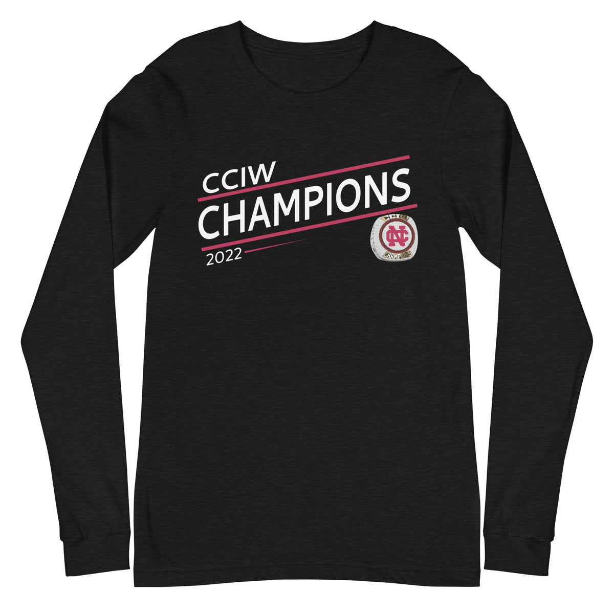 North Central College 2022 CCIW Championship Ring Unisex Long Sleeve Tee