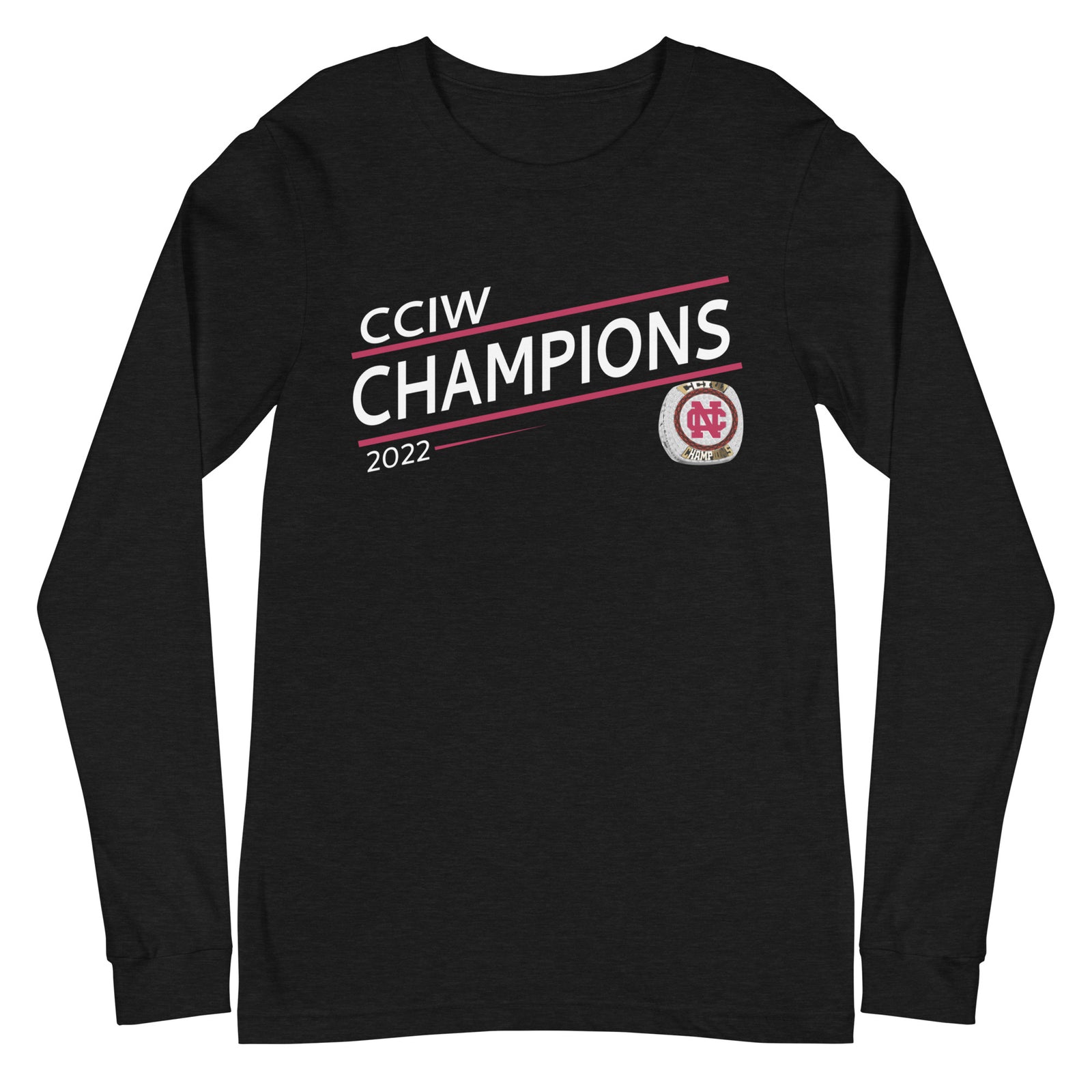 North Central College 2022 CCIW Championship Ring Unisex Long Sleeve Tee