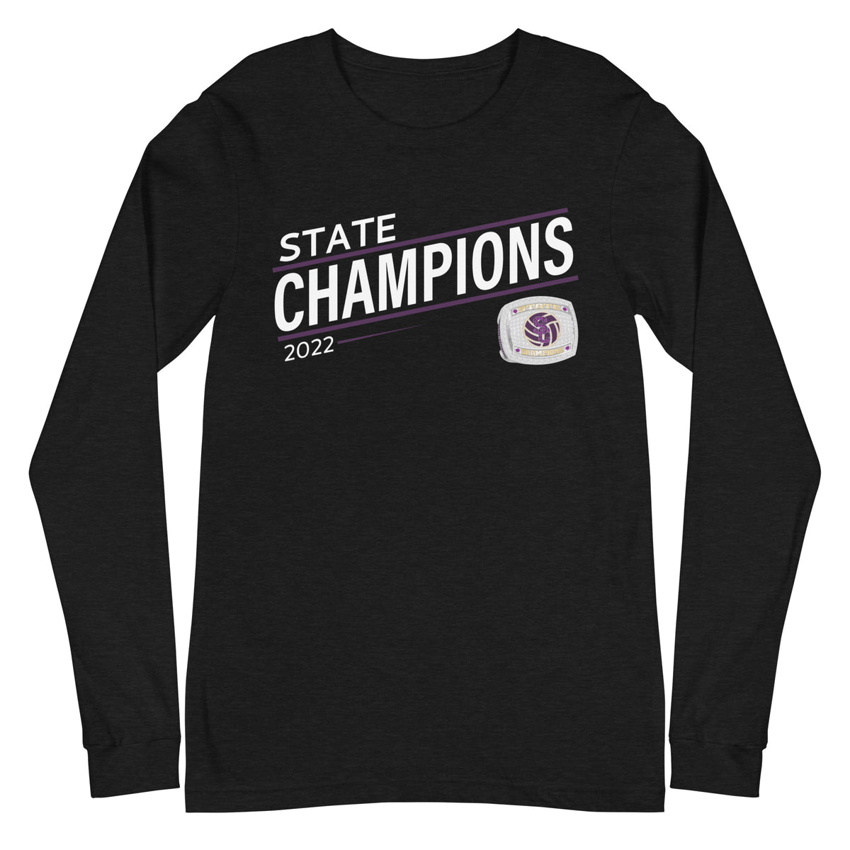 Julesburg Senior High School 2022 State Championship Ring Unisex Long Sleeve Tee