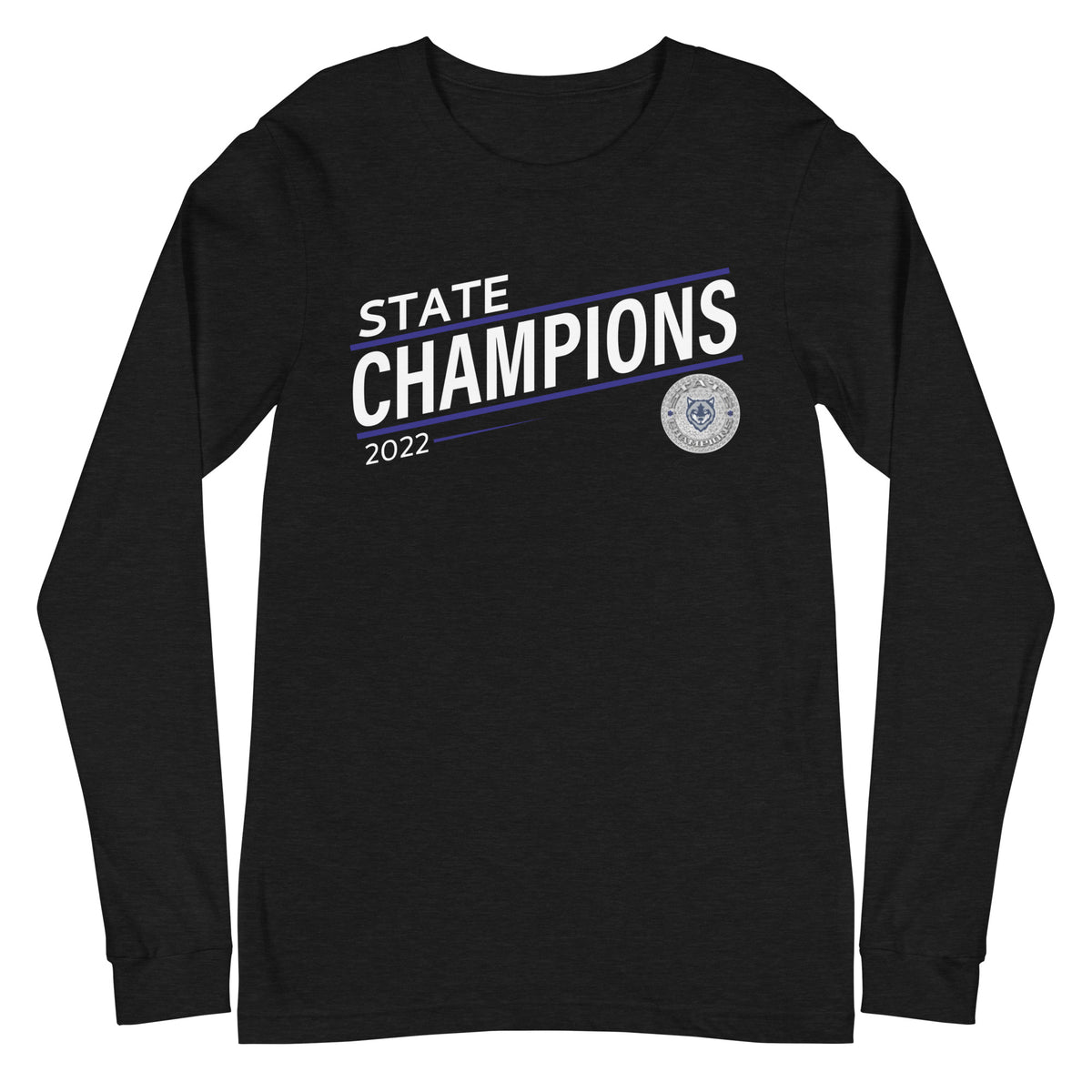 Liberty Creek High School Cheer 2022 State Championship Ring Unisex Long Sleeve Tee