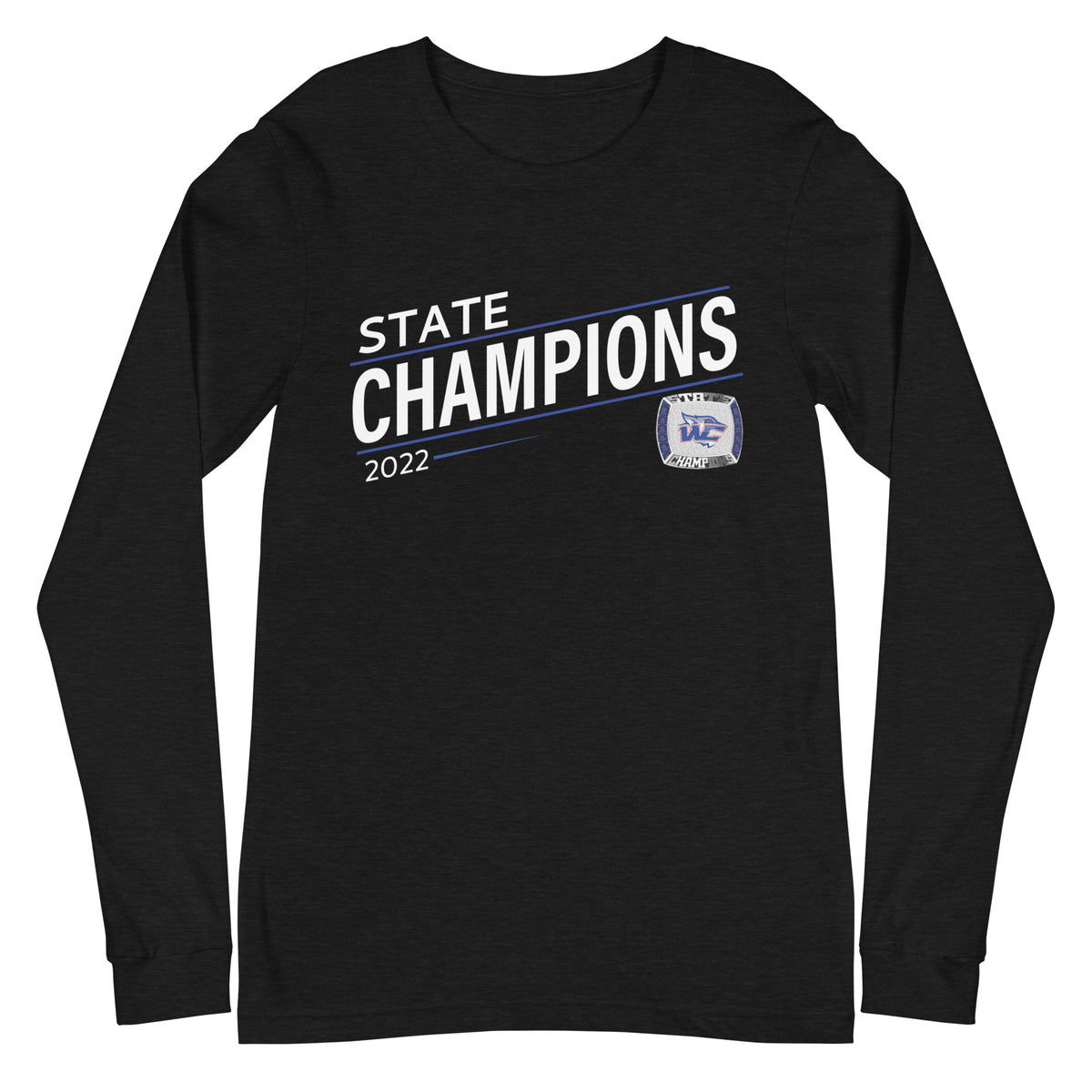 Water Canyon High School 2022 State Championship Ring Unisex Long Sleeve Tee