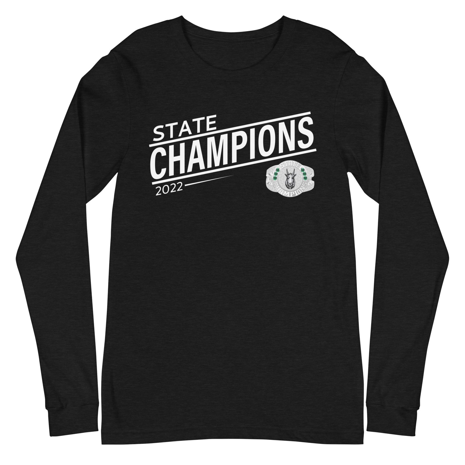Chelan Goats Volleyball 2022 State Championship Ring Unisex Long Sleeve Tee
