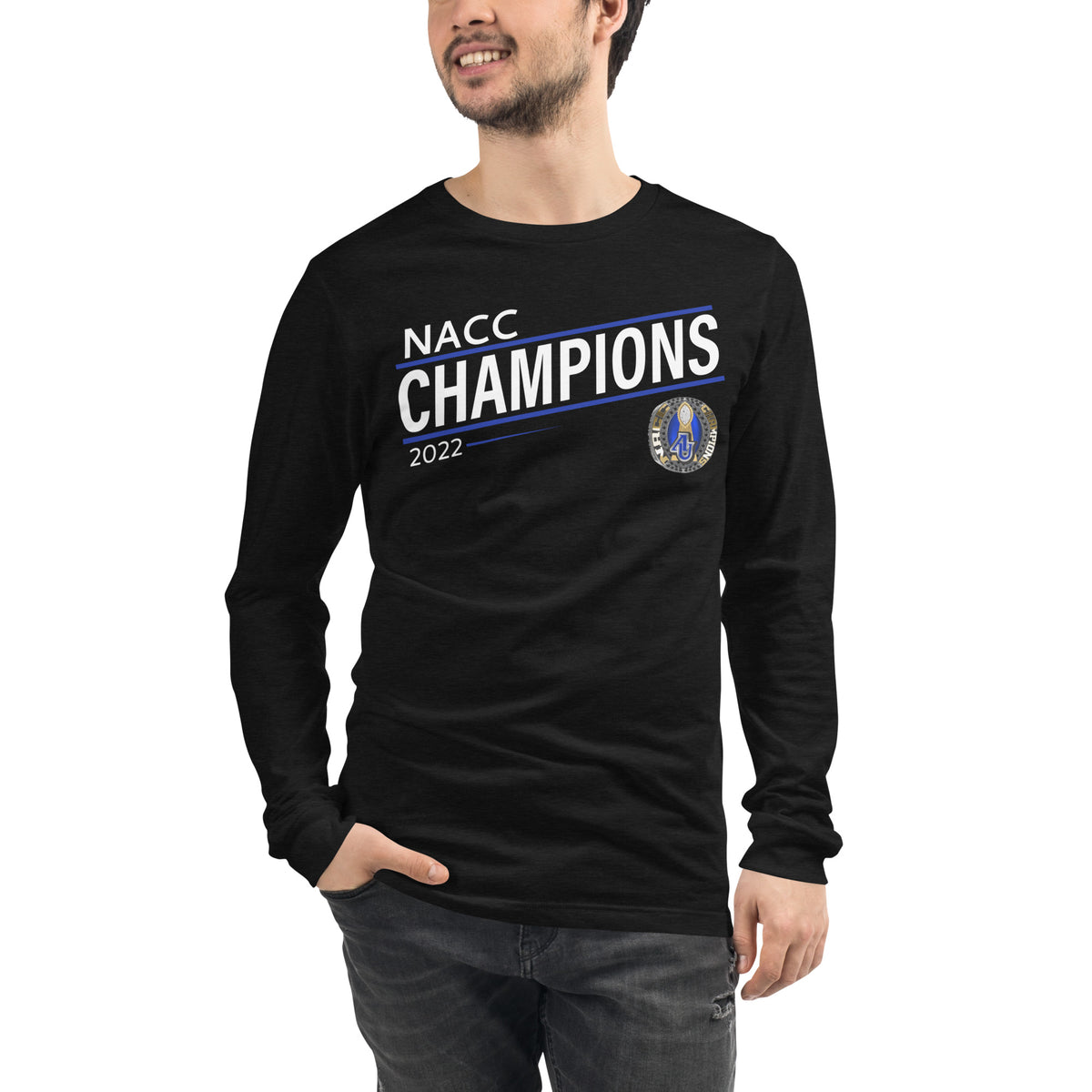 Aurora University Football 2022 State Championship Ring Unisex Long Sleeve Tee