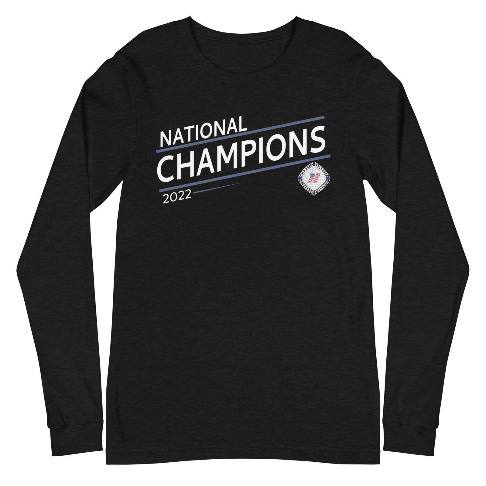 Northern High School Band Blue 2022 State Championship Ring Unisex Long Sleeve Tee