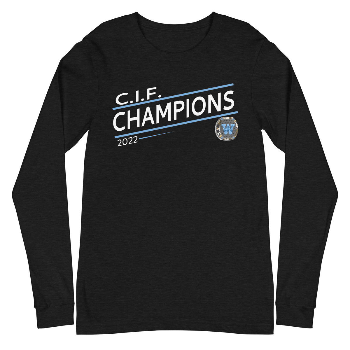 Walnut Football 2022 State Championship Ring Unisex Long Sleeve Tee