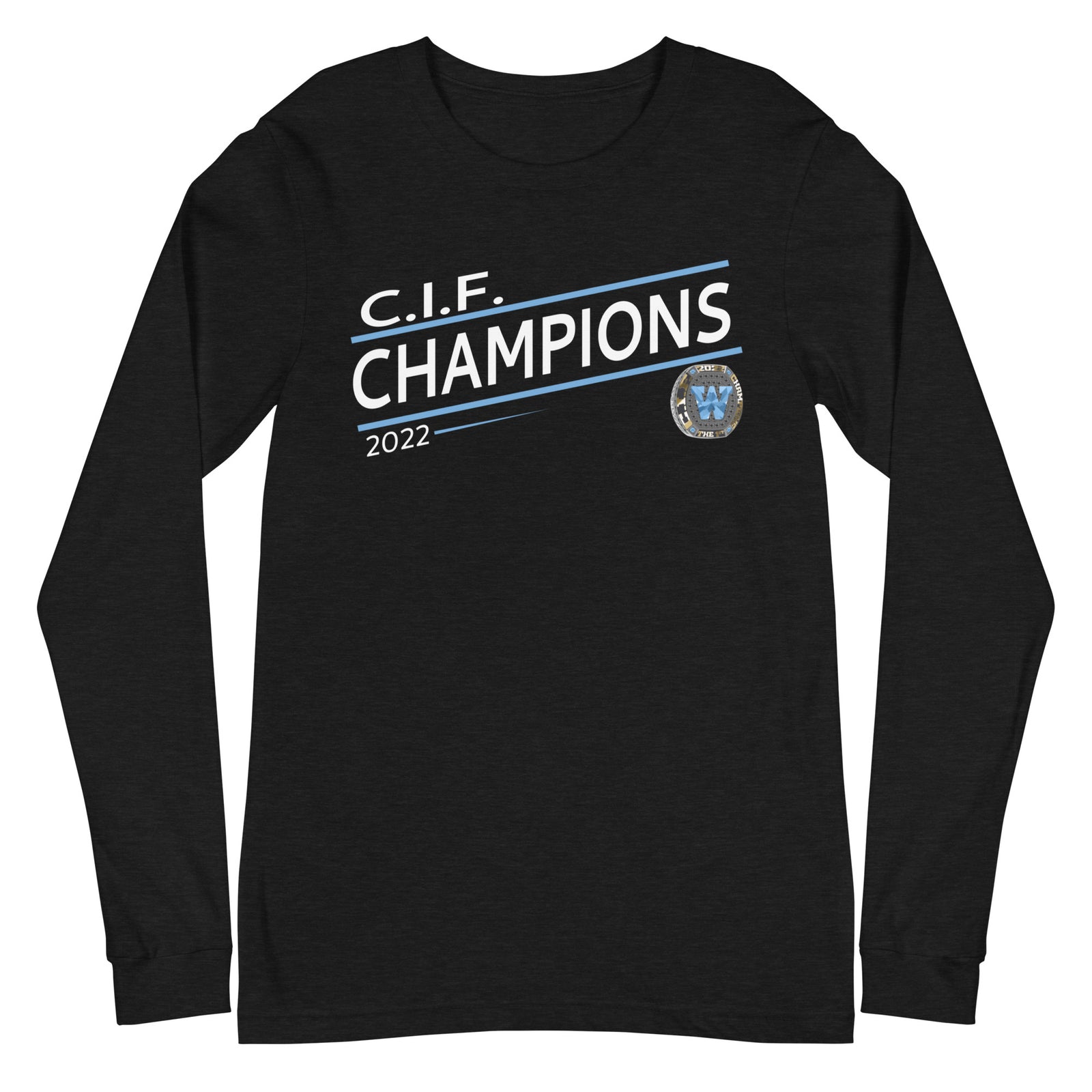 Walnut Football 2022 State Championship Ring Unisex Long Sleeve Tee