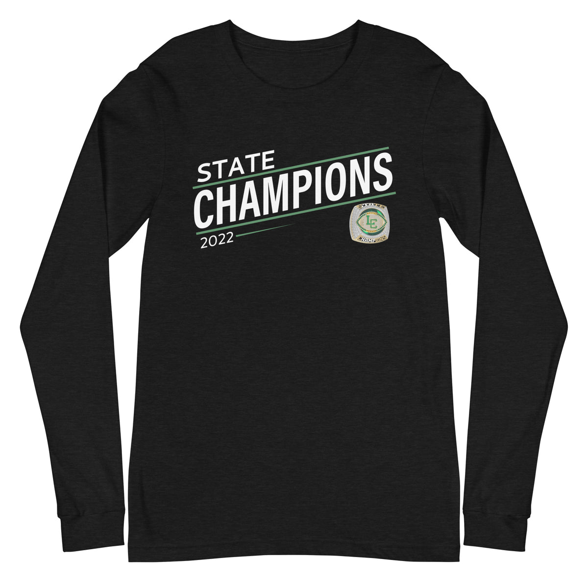 Lumen Christi Catholic School (High School) 2022 State Championship Ring Unisex Long Sleeve Tee