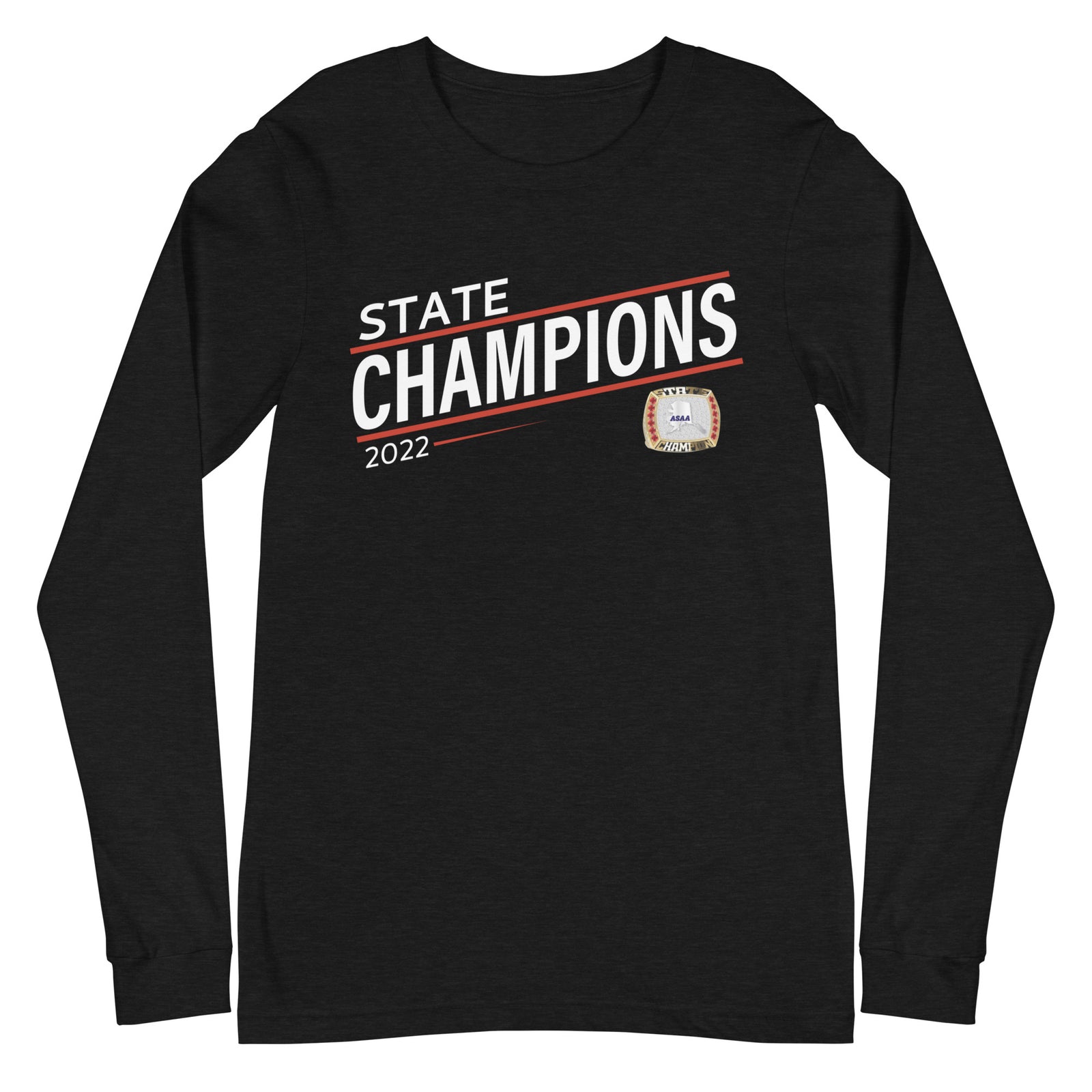 Test Fan Store Football 2022 State Championship Ring Unisex Long Sleeve Tee