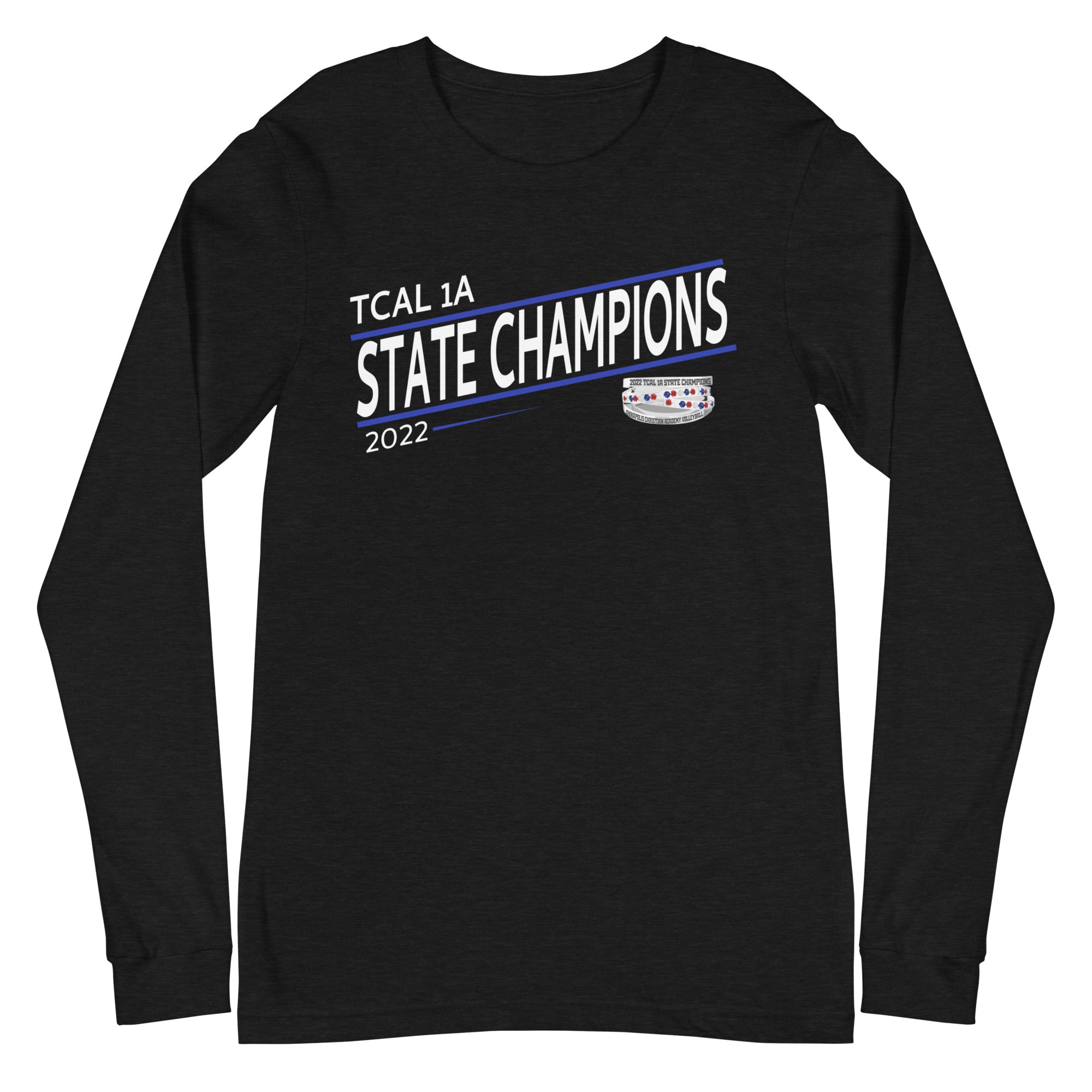 Annapolis Christian Academy Volleyball 2022 State Championship Ring Unisex Long Sleeve Tee