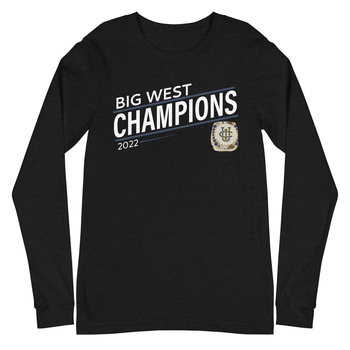 University of California at Irvine Soccer 2010 State Championship Ring Unisex Long Sleeve Tee