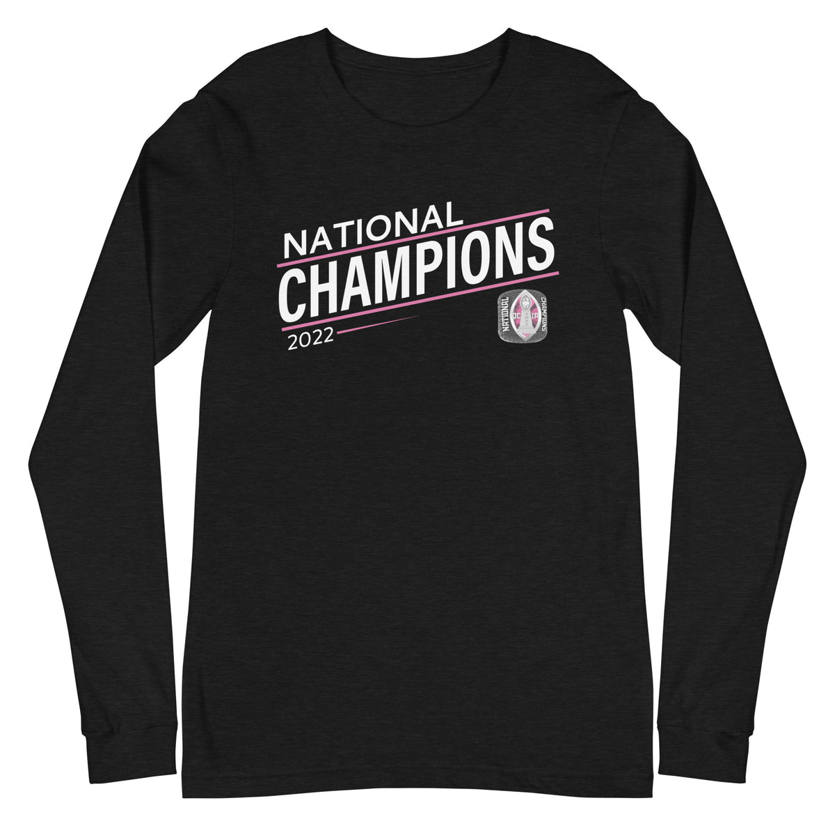 Queen City Insane Asylum Football 2022 State Championship Ring Unisex Long Sleeve Tee