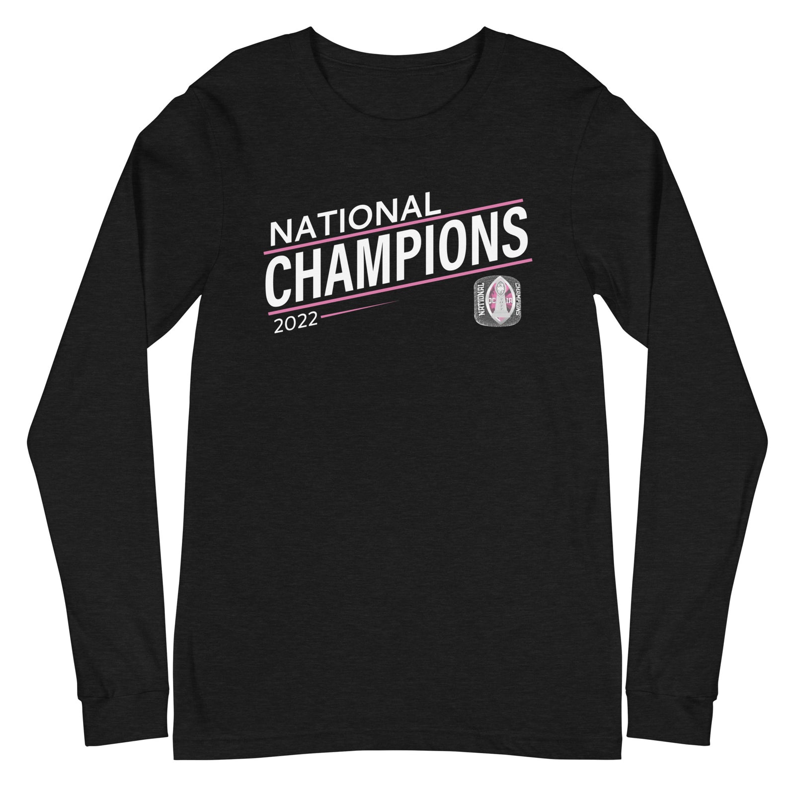 Queen City Insane Asylum Football 2022 State Championship Ring Unisex Long Sleeve Tee