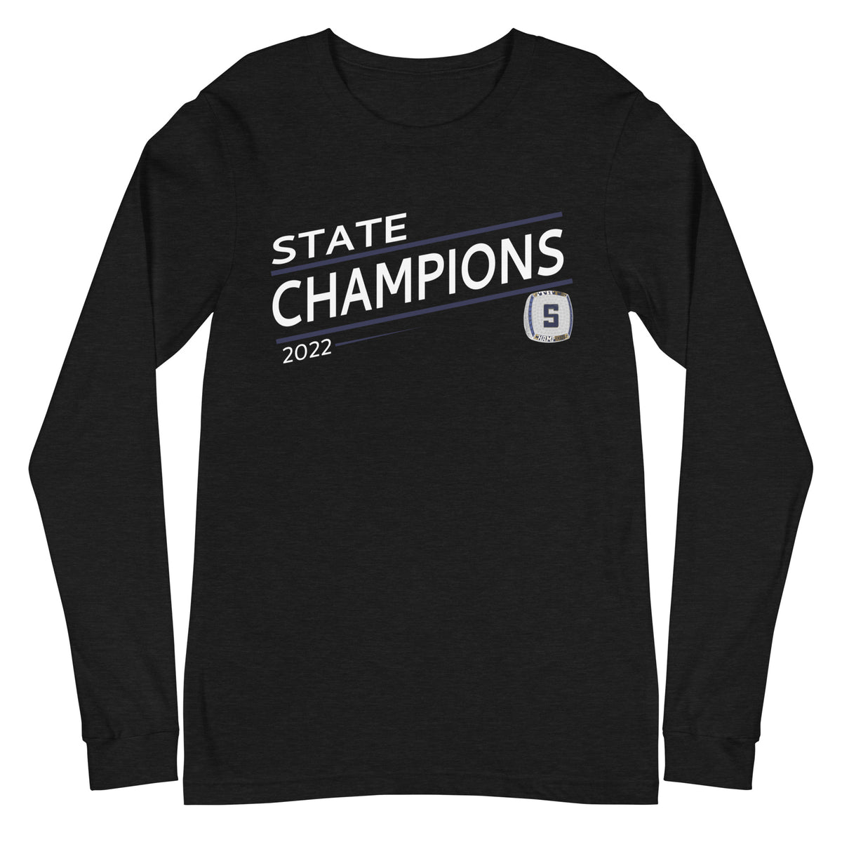 Skaneateles High School Soccer 2022 State Championship Ring Unisex Long Sleeve Tee