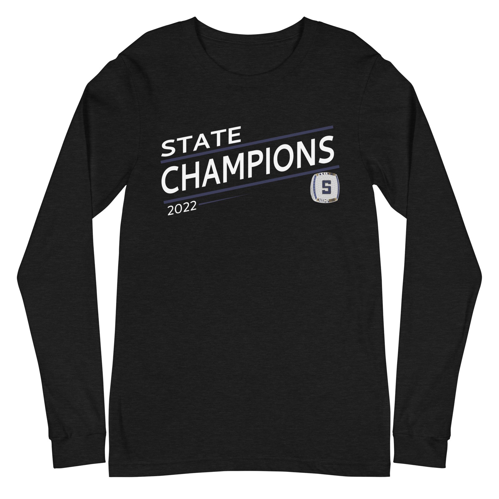 Skaneateles High School Soccer 2022 State Championship Ring Unisex Long Sleeve Tee