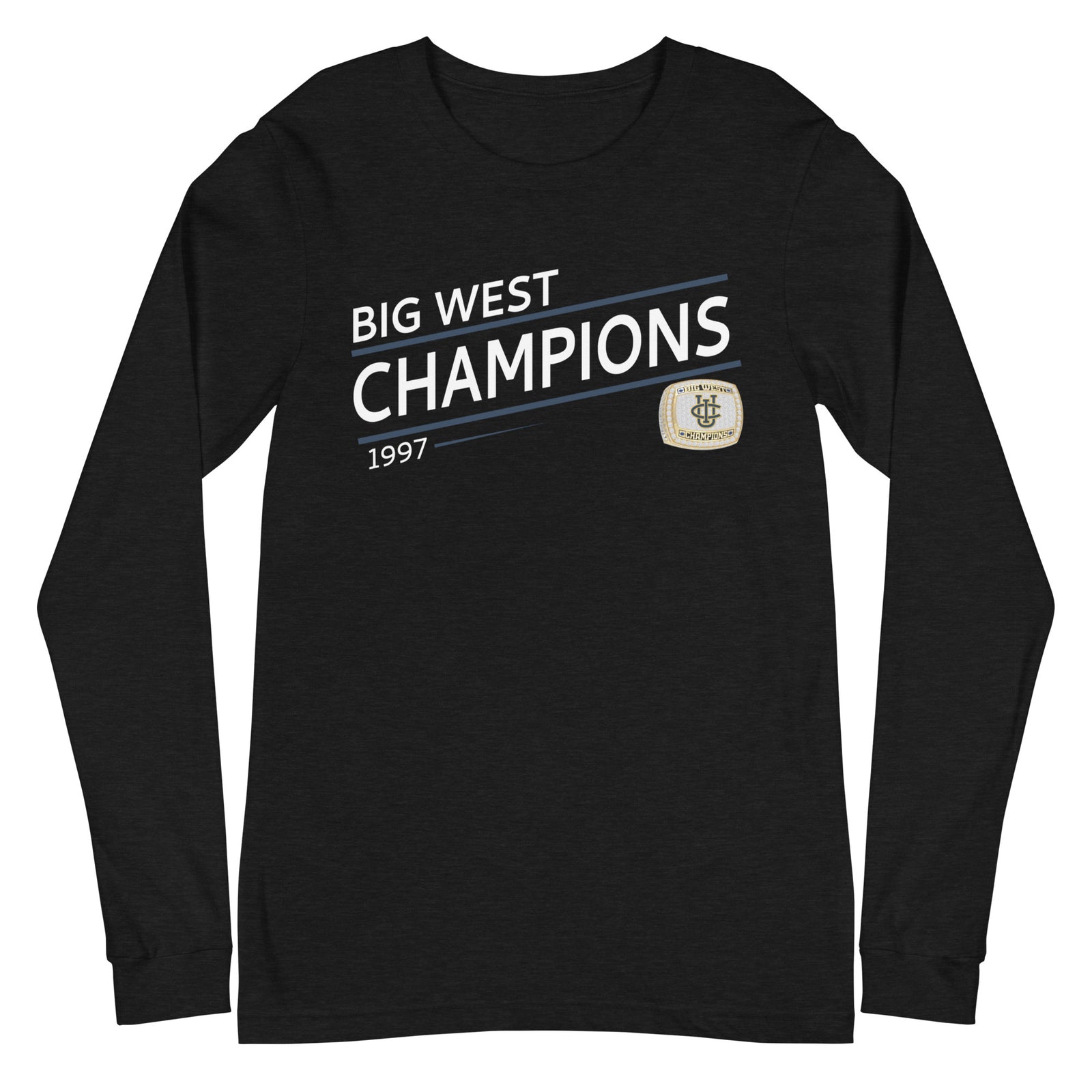 University of California at Irvine Soccer 1997 State Championship Ring Unisex Long Sleeve Tee