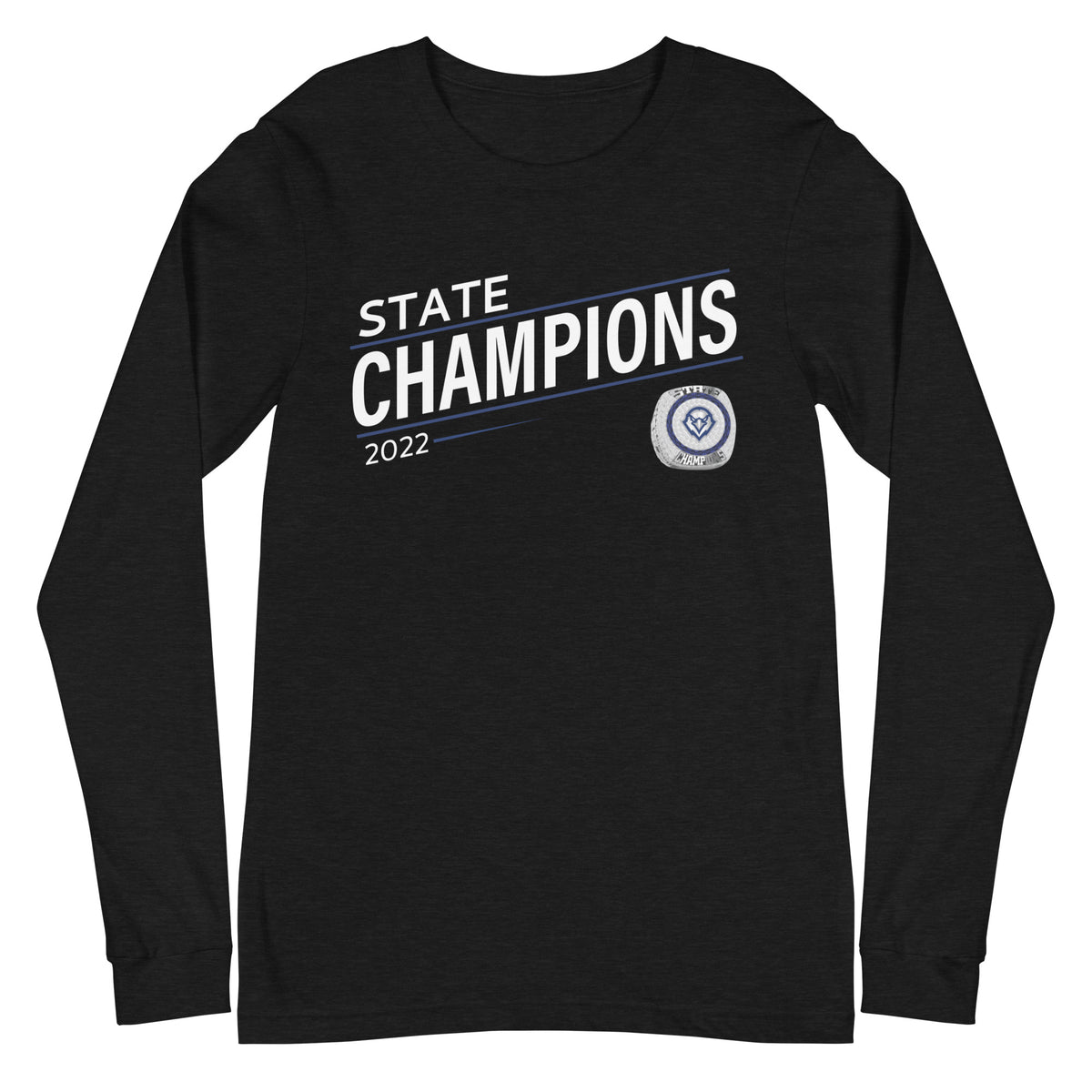 The Baptist Preparatory Upper School Volleyball 2022 State Championship Ring Unisex Long Sleeve Tee