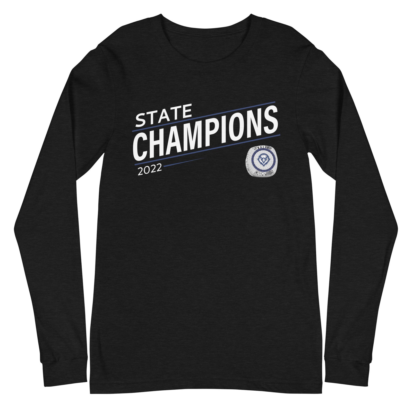 The Baptist Preparatory Upper School Volleyball 2022 State Championship Ring Unisex Long Sleeve Tee