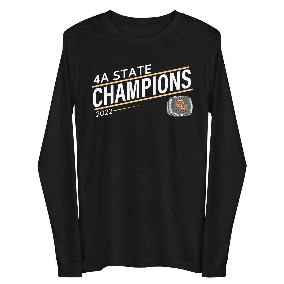 Salpointe Catholic Softball Yellow 2022 State Championship Ring Unisex Long Sleeve Tee