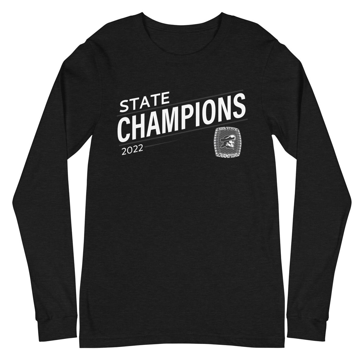 Pilgrim High School Lacrosse 2022 State Championship Ring Unisex Long Sleeve Tee
