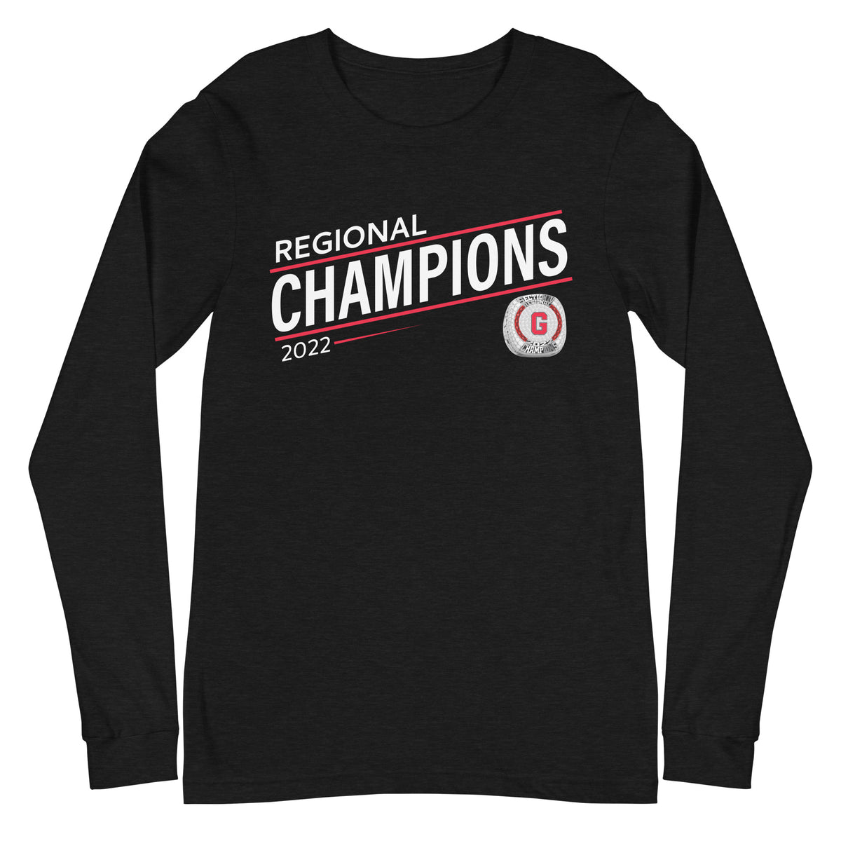 Groton Central High School Football 2022 State Championship Ring Unisex Long Sleeve Tee